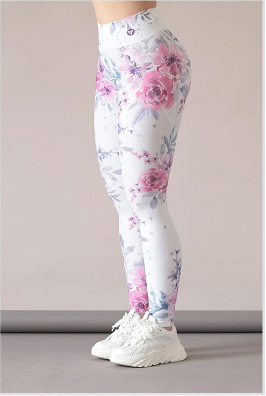 LEGGIN BLANCO FLORAL