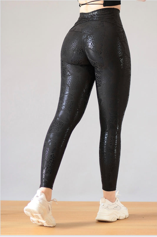 LEGGIN NEGRO VINIL PUSH UP