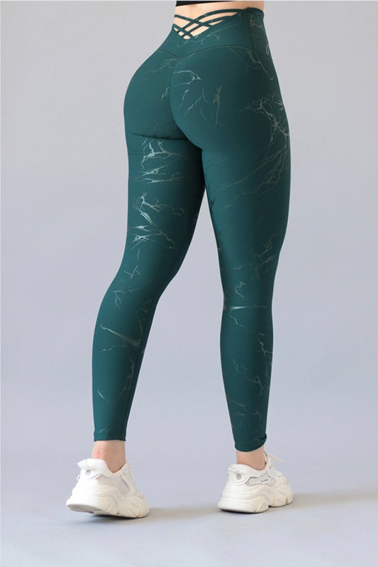 LEGGIN VERDE VINIL X PUSH UP