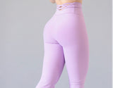 LEGGIN LILA LISO X PUSH UP