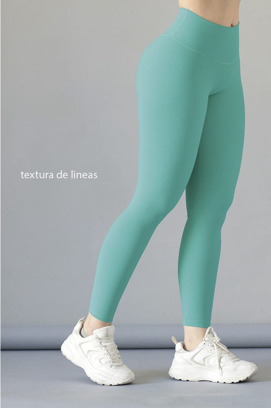 LEGGIN VERDE LINEAS PUSH UP
