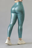 LEGGIN VERDE METALICO PUSH UP