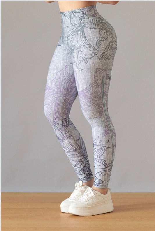 LEGGIN GRIS NATURALEZA