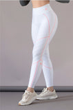 LEGGIN BLANCO LINEA NARANJA