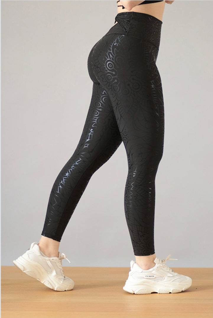 LEGGIN NEGRO MANDALA PUSH UP