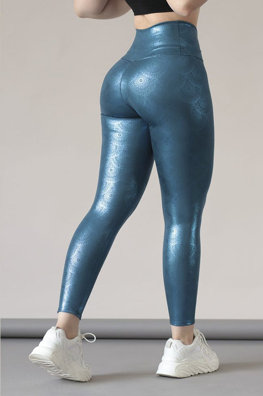 LEGGIN METALICO LISO PUSH UP