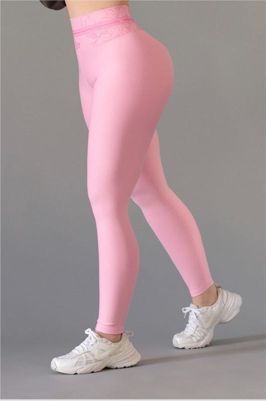 LEGGIN ROSA LISO PUSH UP